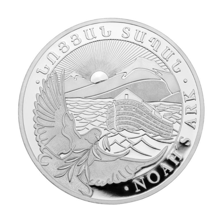 Read more about the article 2024 Armenia 500 Dram 1-oz Silver Noah’s Ark Coin Gem BU