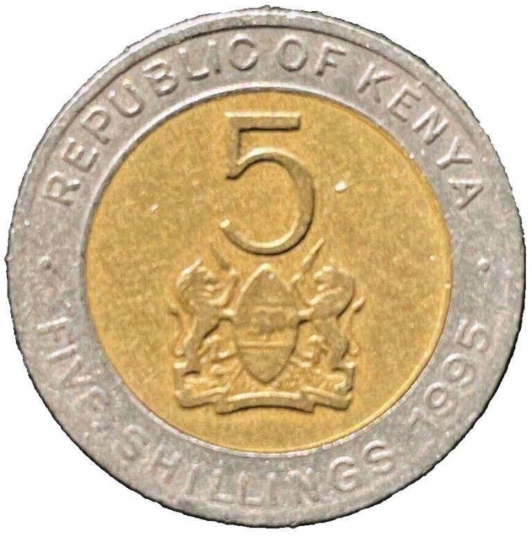 Read more about the article 1995 Kenya Coin 5 Shillings KM# 30 Bi-Metallic African Coins Money FREE SHIPPING