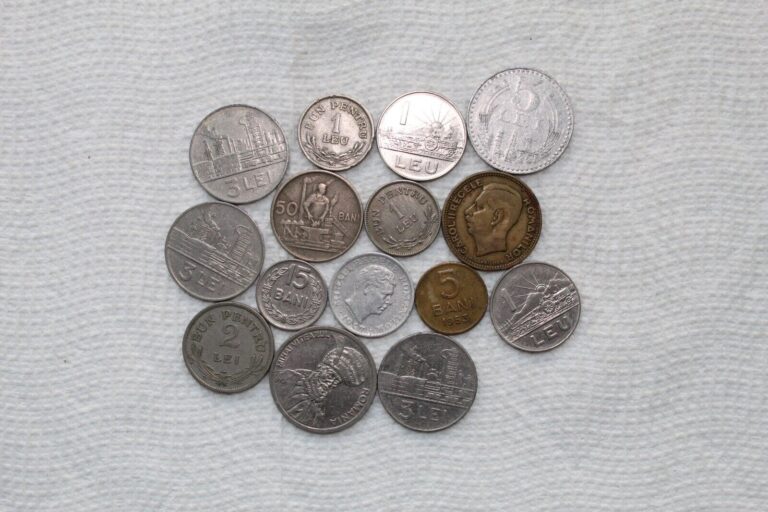 Read more about the article Romania Coins  15 total  1924-96  5B/15B/50B/1L/2L/3L/5L/20L/100L