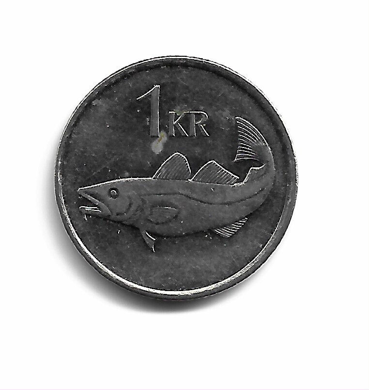 Read more about the article World Coins – Iceland 1 Krona 1991 Coin KM# 27a