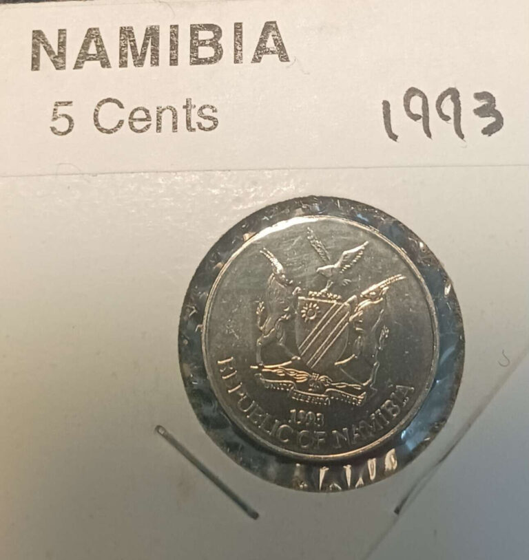 Read more about the article 1993 Namibia 5 Cents Nickel-Plated Steel Coin BU