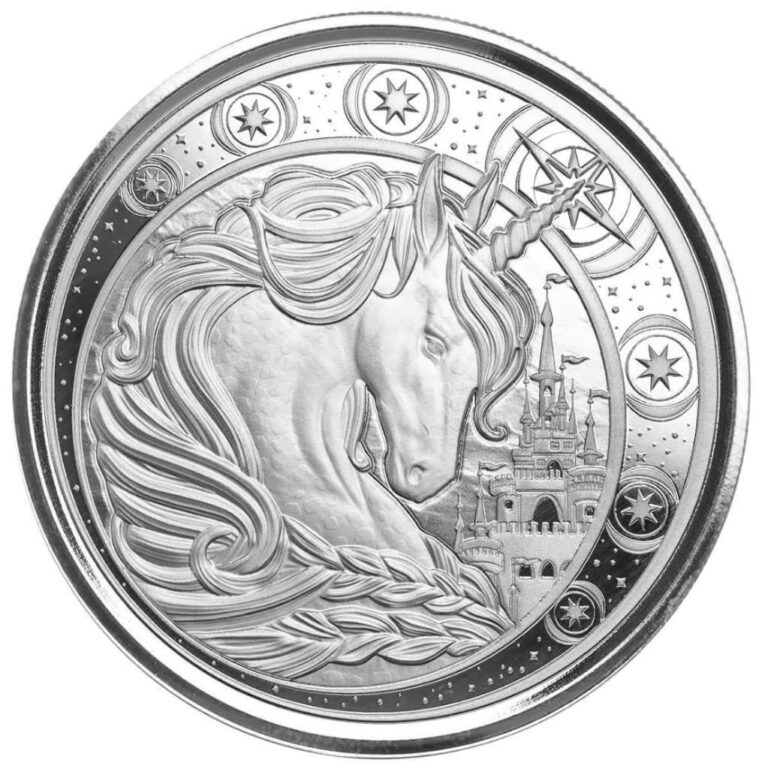 Read more about the article 2023 1 oz Silver Coin – Ghana Unicorn .999 Silver Coin BU #A617