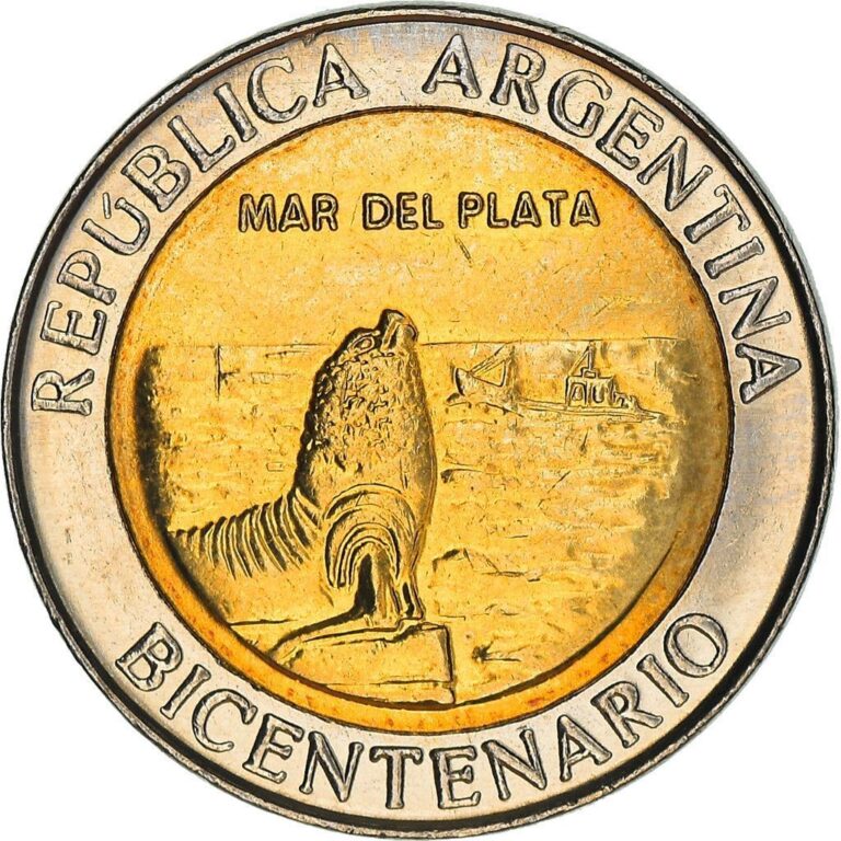 Read more about the article Argentina 1 Peso Coin | Mar del Plata | Sun | KM158 | 2010