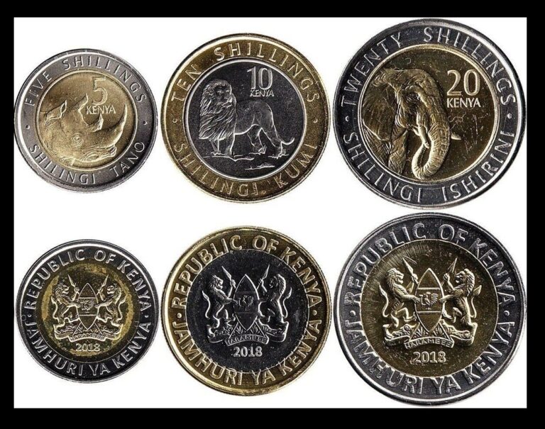 Read more about the article Kenya SET of 3 Bimetal Coins  5 10 20 Shillings 2018  UNC