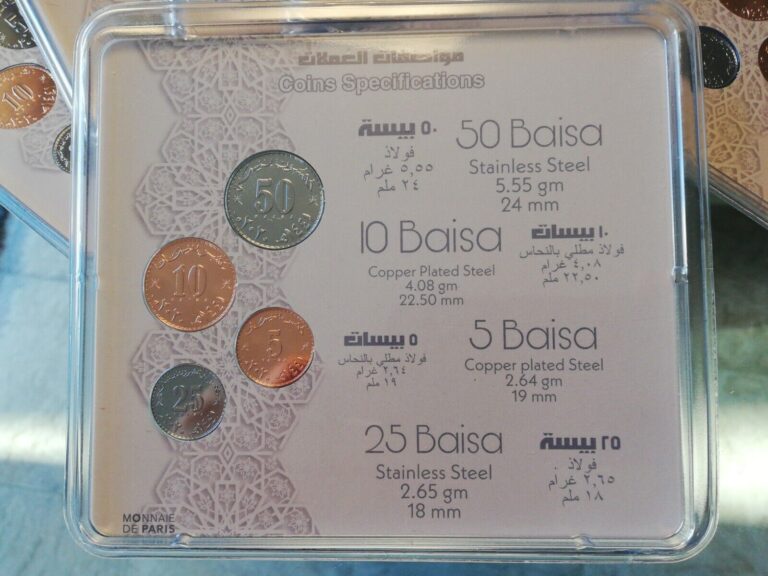 Read more about the article Oman 2020 FDC coin set celebrating FDC new Sultan minted by the Paris Mint UNC
