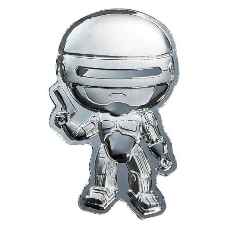 Read more about the article Robocop 2024 1 oz 50 Cents Fine Silver Shaped Coin in Capsule  Fiji