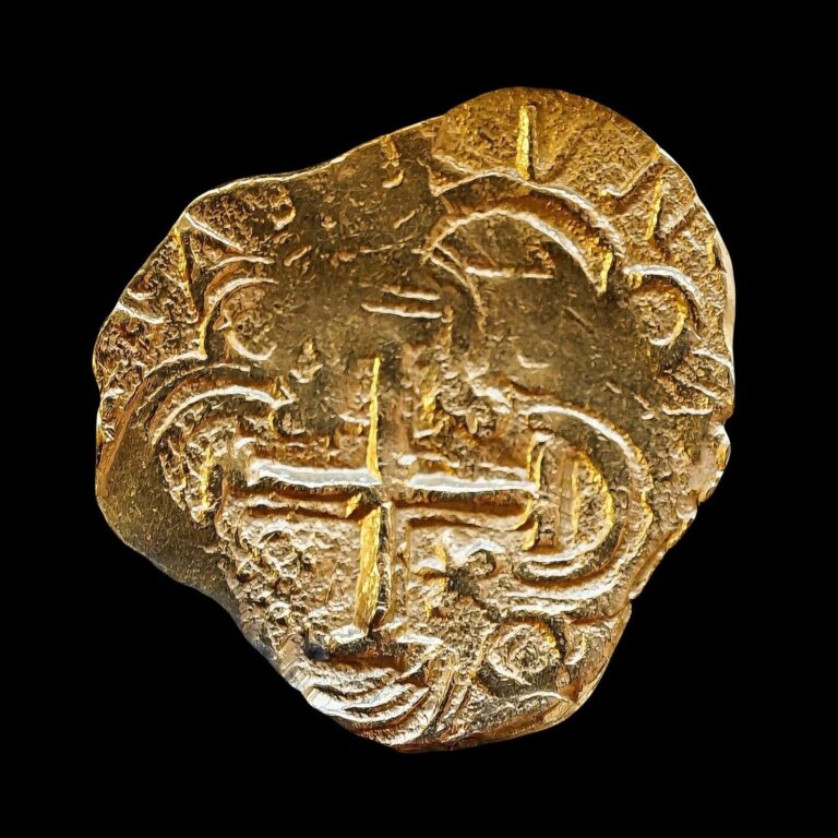 Read more about the article Bogota Colombia Gold Cob 2 Escudos Charles II posthumous ex 1715 Fleet Shipwreck