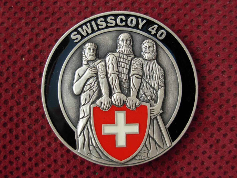 Read more about the article SWISS – KOSOVO – SWISSCOY 40 – AWARDED BY THE SWISS CONTIGENT AT KFOR COIN – RRR