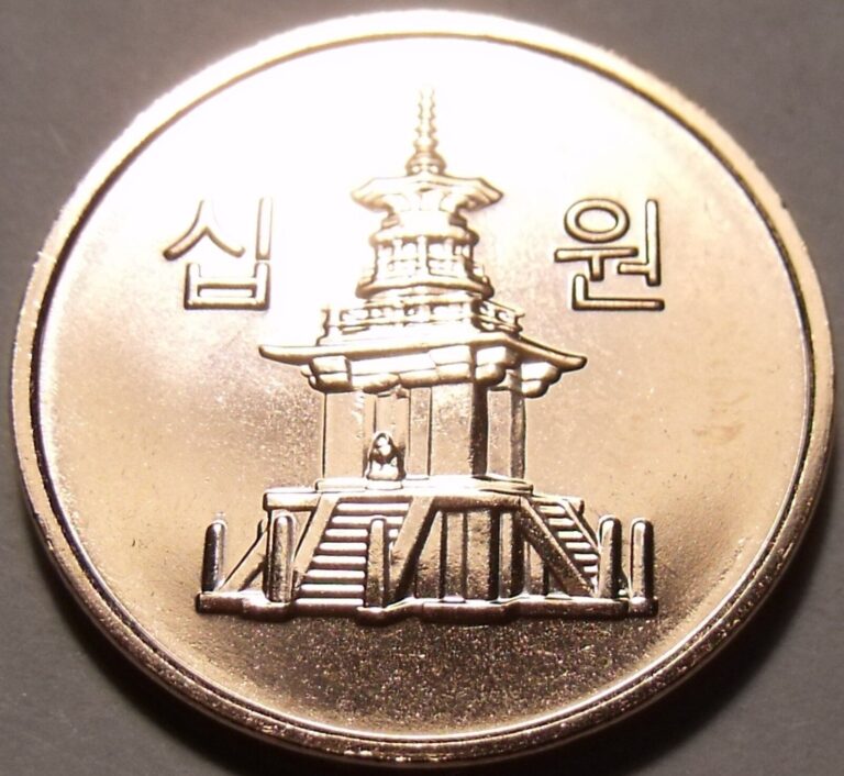 Read more about the article Gem Bu South Korea 2012 10 Won~Awesome Pagota~We Have Unc Coins~Free Shipping