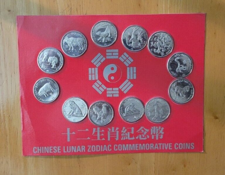 Read more about the article 1997 Liberia $5 Chinese Lunar Zodiac Commemorative Animal Coins 12 Coin Set