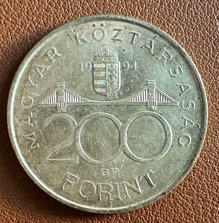 Read more about the article Hungary Third Republic 200 Forint Coin 1994 BP