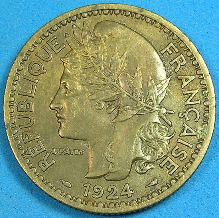 Read more about the article Togo 2 Francs Coin  1924 French Mandate Liberty Head  KM-3 collectible grade