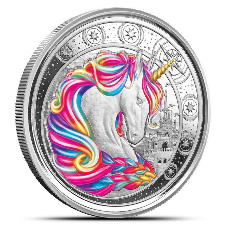 Read more about the article 2023 Ghana 5 Cedis – Blossom Rainbow Unicorn – 1oz Silver