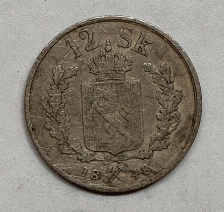 Read more about the article Norway 12 Skilling 1848 Silver Coin- Bargain