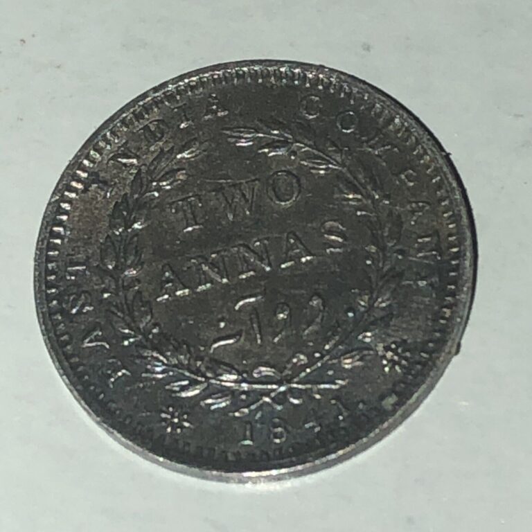 Read more about the article 1841 BRITISH INDIA SILVER – TWO ANNAS COIN