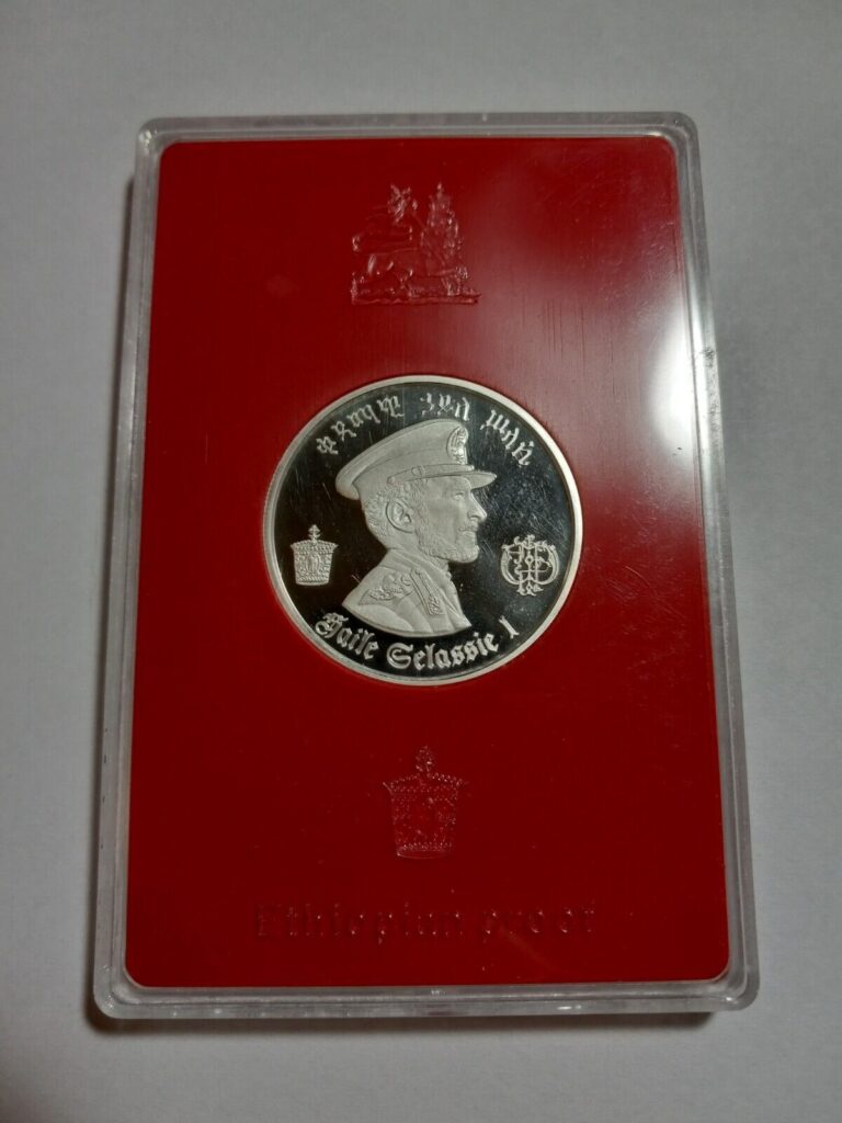 Read more about the article 1972 Ethiopia Silver Proof 5 E $ in Hard Plastic Holder