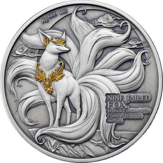 Read more about the article 2024 Samoa 1 oz Silver Antique Finish Nine Tailed Fox mintage of 1000