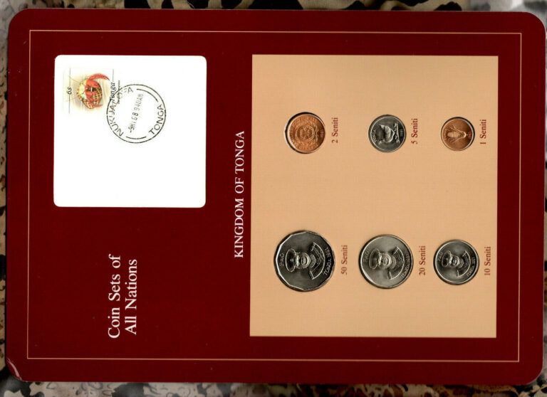 Read more about the article Coin Sets of All Nations Tonga UNC 1 2 5 10 20 50 Seniti 1981 9MY88