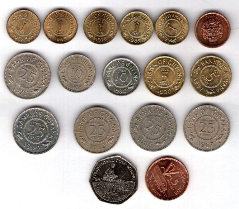 Read more about the article Guyana Oddments  17 coins.      DY17480