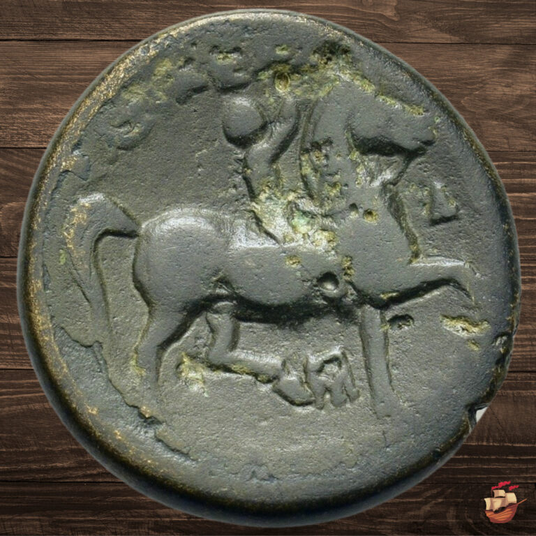 Read more about the article Ancient Greek coin – Macedonia – Kassander (316-297 BC) – Herakles  *M043