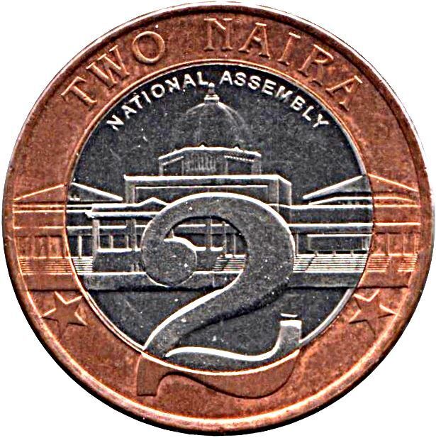 Read more about the article Nigerian Coin 2 Naira | National Assembly Building | Abuja | Nigeria | 2006