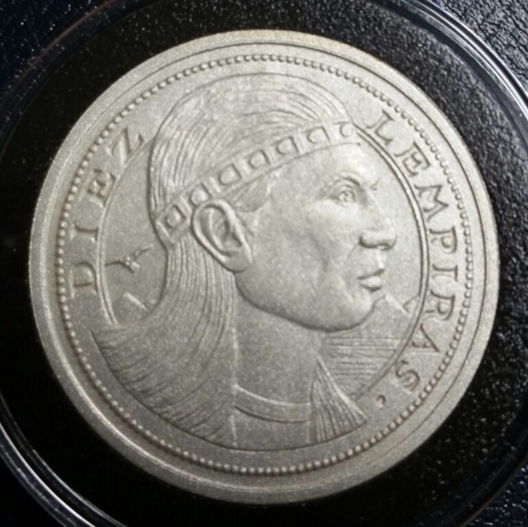 Read more about the article Honduras Silver 10 Lempiras 1995 Matte Proof Pattern ICB low mintage of 90  Rare