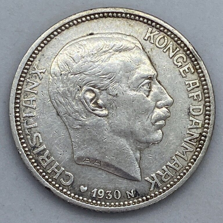 Read more about the article 1930 Denmark 2 Kroner Silver Coin