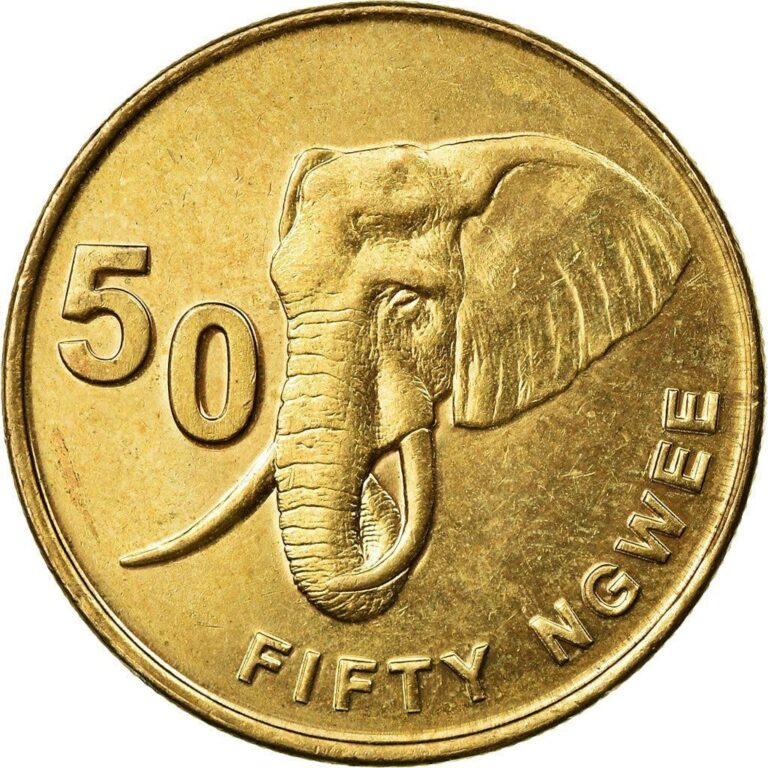 Read more about the article Zambia 50 Ngwee Coin | African Elephant | 2012 – 2017