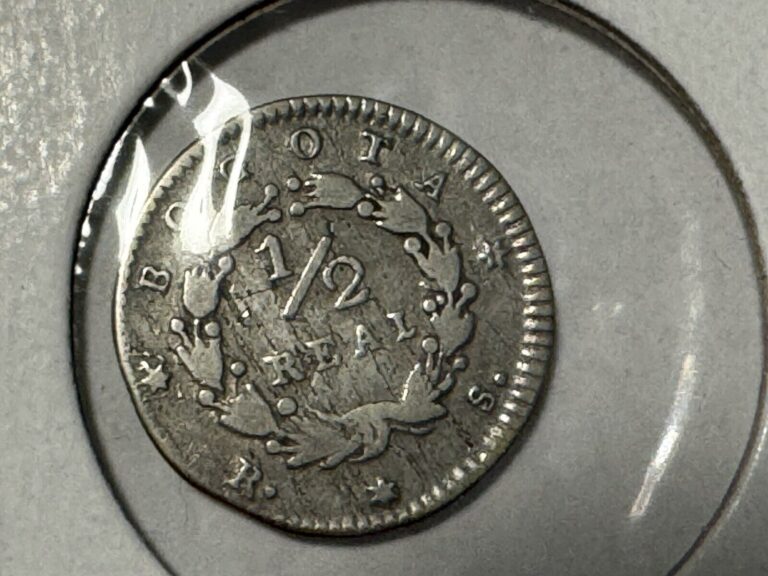 Read more about the article Colombia silver coin 1/2 Real Popayan Nueva Granada 1847