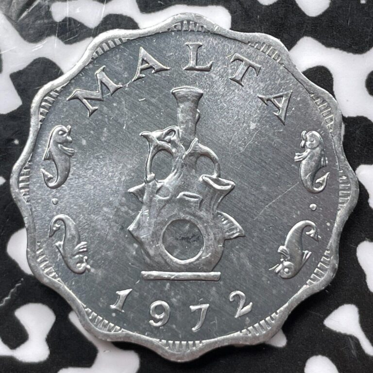 Read more about the article 1972 Malta 5 Mils (6 Available) High Grade! Beautiful! (1 Coin Only)