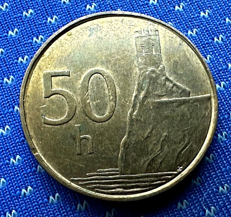 Read more about the article 2005 Slovakia 50 Halierov Coin AU      #M582