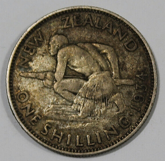 Read more about the article 1934 New Zealand One Shilling Silver Coin George V .5000 Actual Coin Pictured
