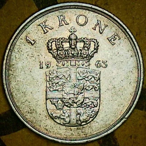 Read more about the article World Coin(s) | 1963 | Denmark | 1 krone | Copper-Nickel | European