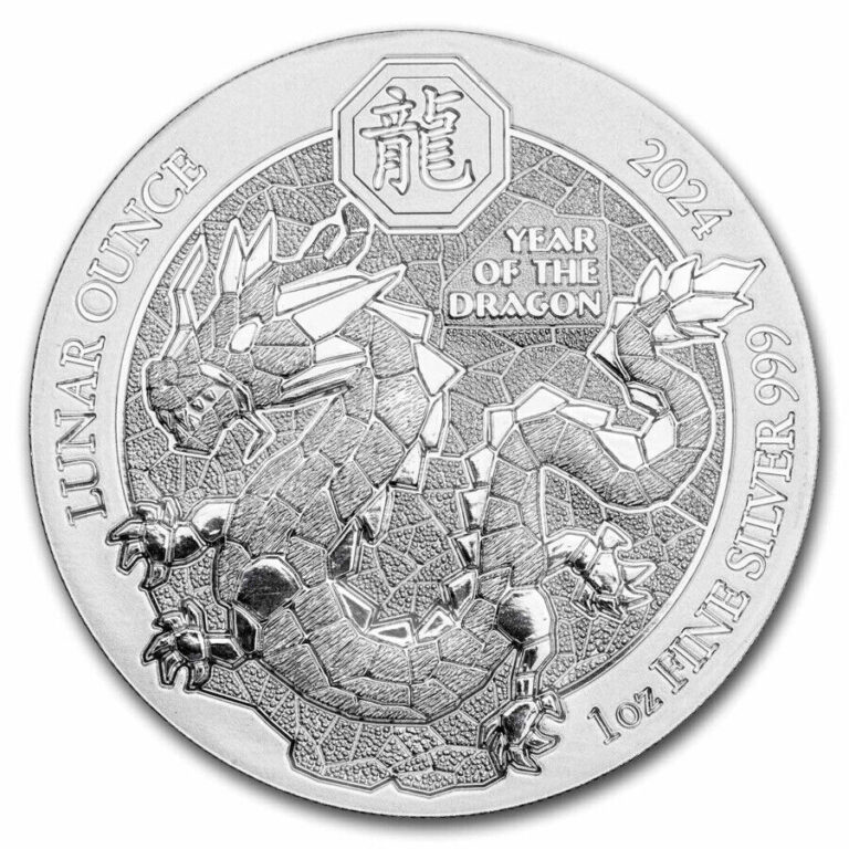 Read more about the article 2024 Rwanda 1 oz Silver Lunar Year of the Dragon BU