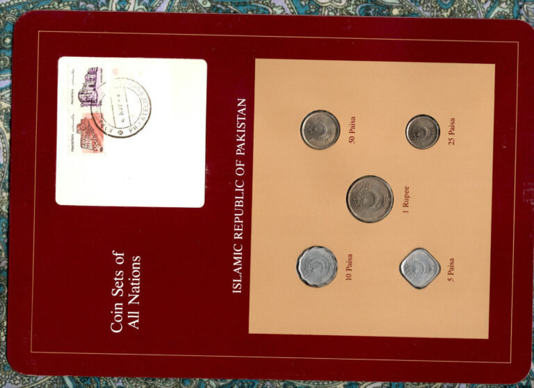 Read more about the article Coin Sets of All Nations Pakistan 1 Rupee 50 25 10 5 Paisa 1987 UNC