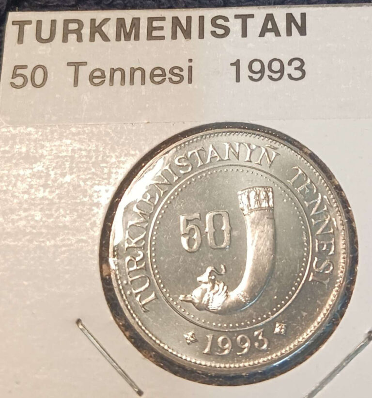 Read more about the article 1993 Turkmenistan 50 Teňňe Nickel-Plated Steel Coin BU