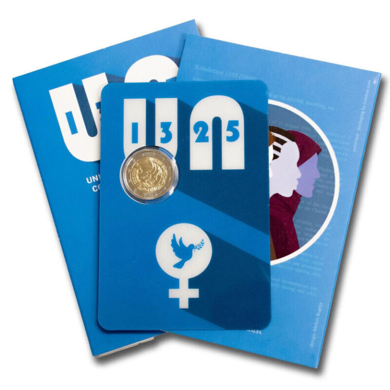 Read more about the article 2022 Malta € 2 Euro BU Coin – UN Resolution 1325 on Women  Peace and Security