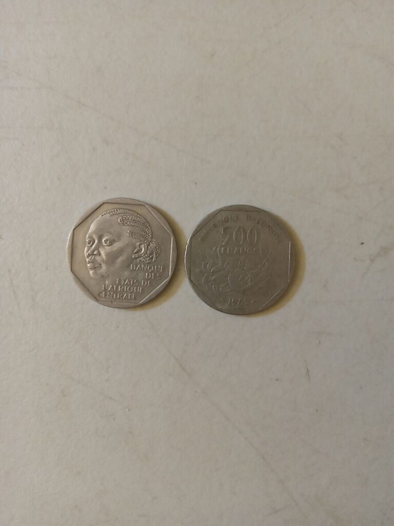 Read more about the article Pair Of 500 Francs Coins 1985 Republique Du Tchad and Gabonaise Chad and Gabon Rare