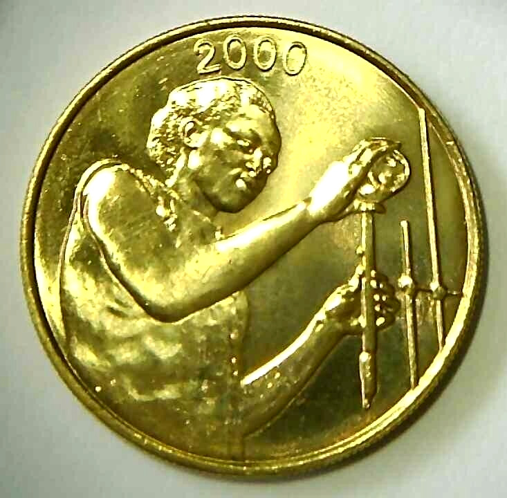 Read more about the article 2000 West African States 25 francs Coin Senegal Africa Figure filling tube