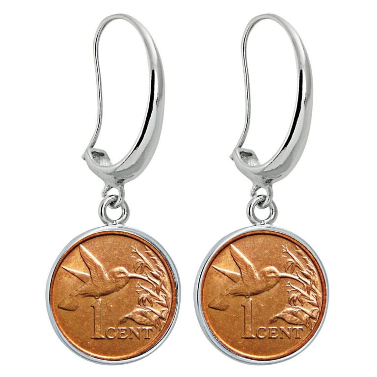 Read more about the article Hummingbird Coin Earrings | Silvertone Hook Style | Genuine Coin | Women’s