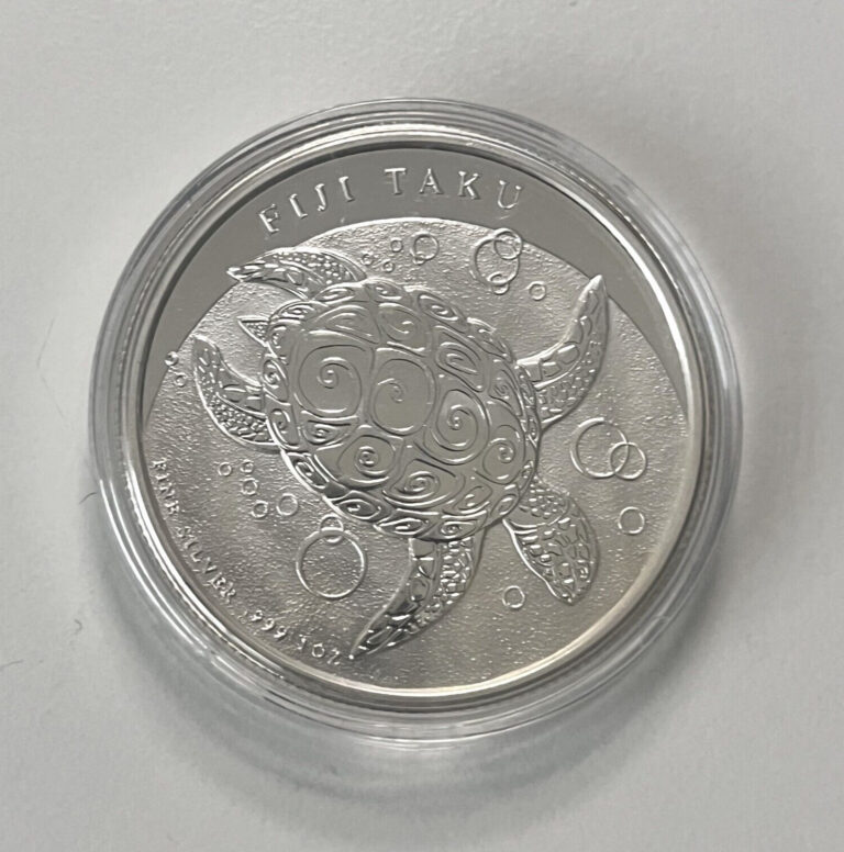 Read more about the article 2011 Fiji Taku Hawksbill Sea Turtle 1 Oz .999 Fine Silver $2 Coin