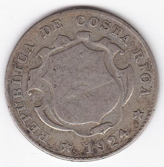 Read more about the article 1924 Costa Rica Central American Republic 25 Centimos SILVER Coin