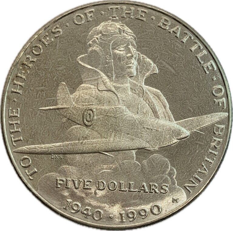 Read more about the article 1990 Marshall Islands $5 The Heroes of The Battle of Britain Commemorative Coin