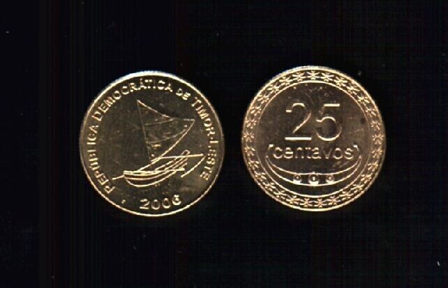 Read more about the article East Timor LESTE 25 Centavos KM-4 2006 Timorese UNC x 1 Pcs World Currency COIN