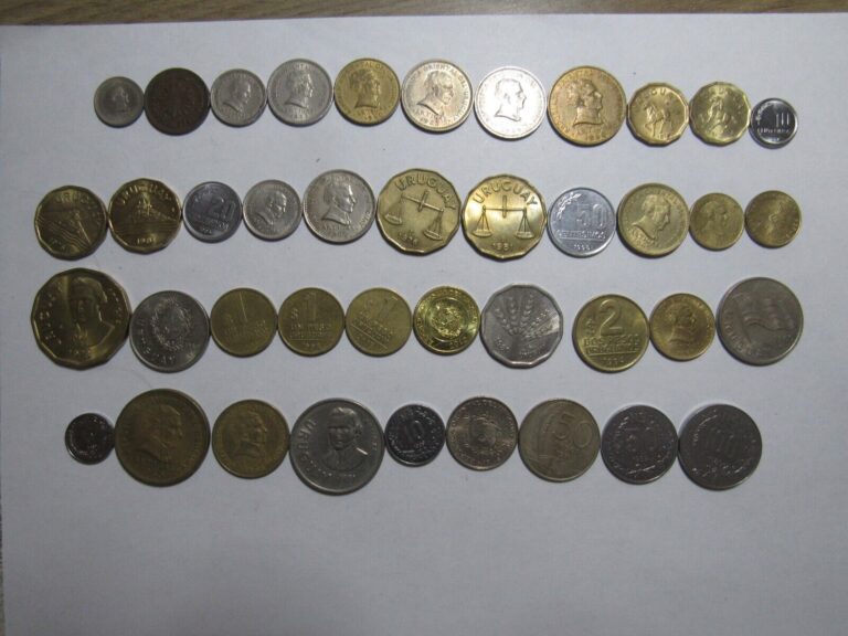 Read more about the article Lot of 41 Different Uruguay Coins – 1946 to 2012 – Circulated