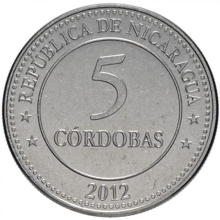 Read more about the article Nicaragua 5 Cordobas Coin | Volcanoes | 2012