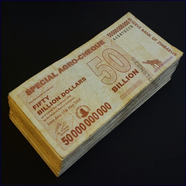 Read more about the article 100 x 50 Billion Dollars Zimbabwe Special Agro Cheque 100PCS 2008 Authentic COA