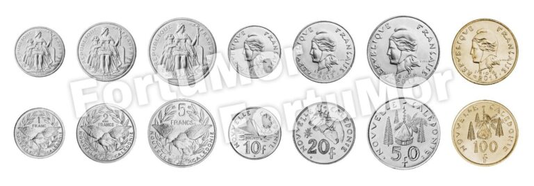 Read more about the article New Caledonia UNC Set 7 Coins  1 2 5 10 20 50 100 Francs 2013