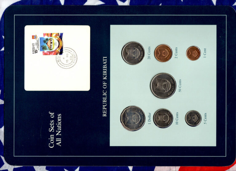 Read more about the article Coin Sets of All Nations Kiribati w/c All 1979 UNC $1 50 20 10 5 2 1 cent 15NO89