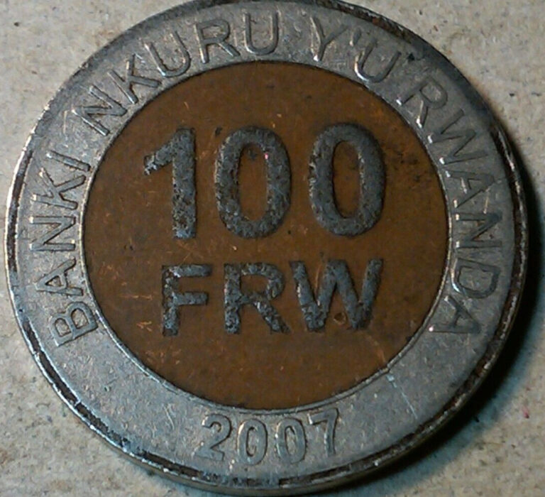 Read more about the article Rwanda 100 francs FRW 2007 bi-metallic coin